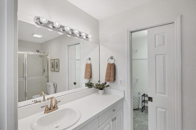 8335 Glenrose Way Unit 1513, Sarasota, FL 34238 - full bath with a shower stall, vanity, and a walk in closet