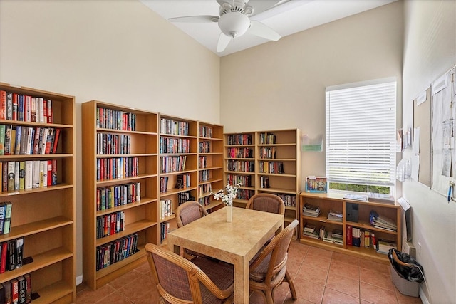 8335 Glenrose Way Unit 1513, Sarasota, FL 34238 - tiled dining room featuring ceiling fan