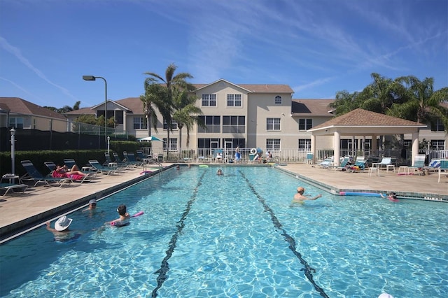 8335 Glenrose Way Unit 1513, Sarasota, FL 34238 - community pool with a patio and a gazebo