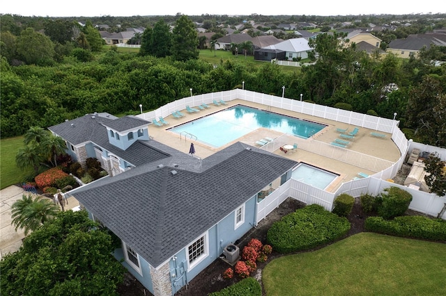 4204 Malickson Dr, Parrish, FL 34219 - drone / aerial view of a pool area