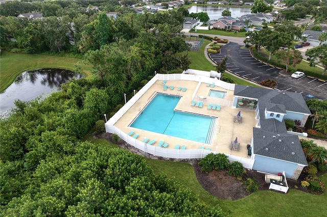 4204 Malickson Dr, Parrish, FL 34219 - aerial view of a large body of water and a pool