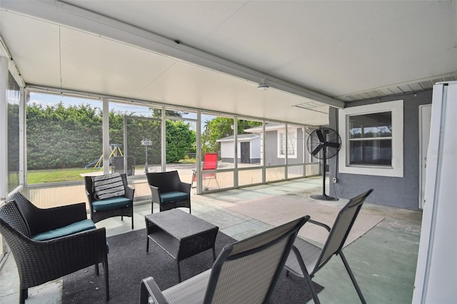303 45th St W, Bradenton, FL 34209 - sunroom with healthy amount of natural light and outdoor lounge area