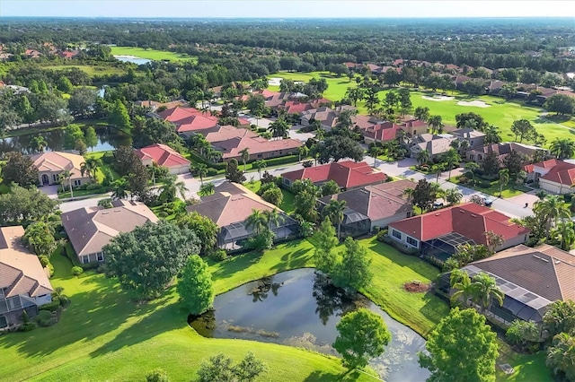 13818 Milan Ter, Lakewood Ranch, FL 34202 - aerial view of residential area with a golf club and a large body of water