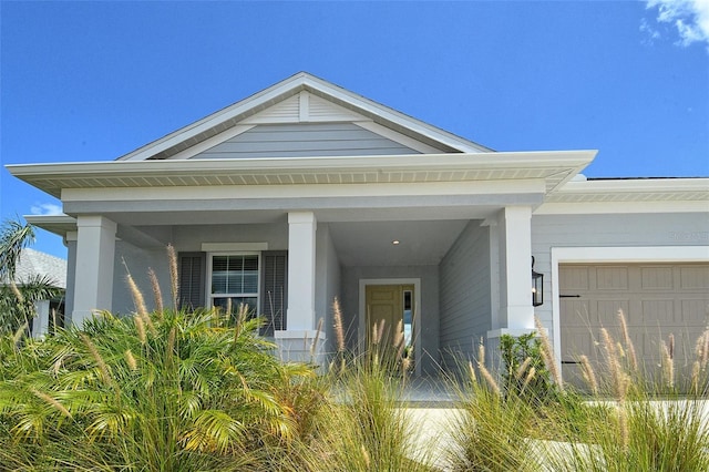 14312 Skipping Stone Loop, Parrish, FL 34219 - view of exterior entry featuring an attached garage