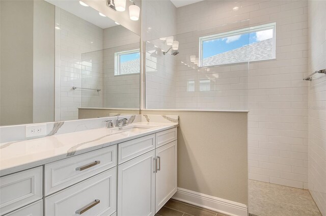 14312 Skipping Stone Loop, Parrish, FL 34219 - full bathroom with vanity and a walk in shower