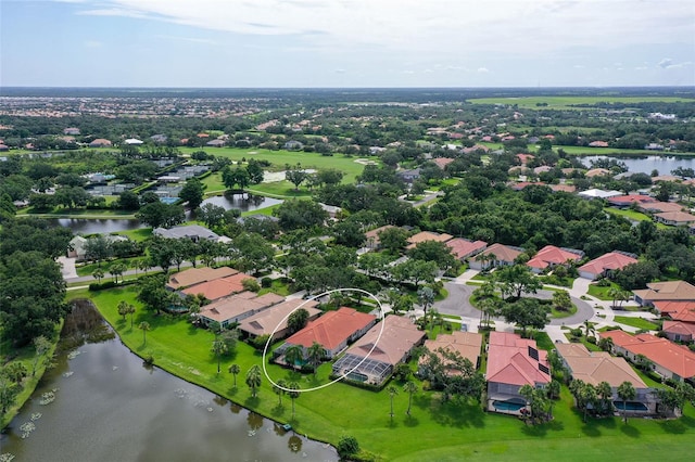 7868 Chick Evans Pl, Sarasota, FL 34240 - aerial perspective of suburban area featuring a nearby body of water