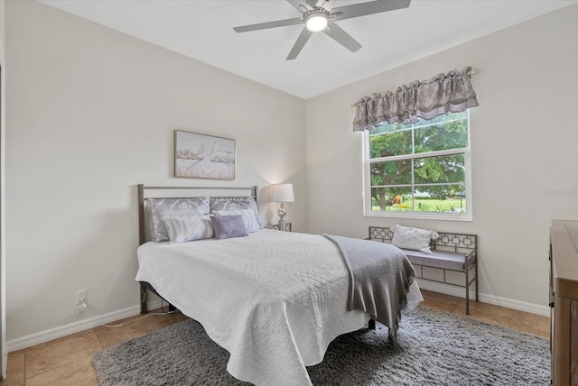 12215 Goldenrod Ave, Bradenton, FL 34212 - bedroom featuring tile patterned flooring and ceiling fan