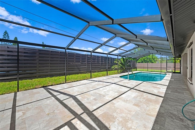 3136 Webber St, Sarasota, FL 34239 - view of swimming pool with a patio and a fenced backyard