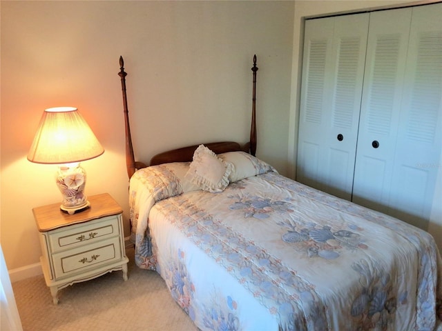 515 30th Ave W Unit H401, Bradenton, FL 34205 - bedroom featuring light colored carpet and a closet