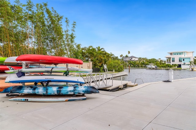 1709 N Tamiami Trl Unit A313, Sarasota, FL 34234 - dock area featuring a water view