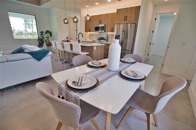 366 Fordham Rd, Venice, FL 34293 - dining area featuring baseboards and recessed lighting