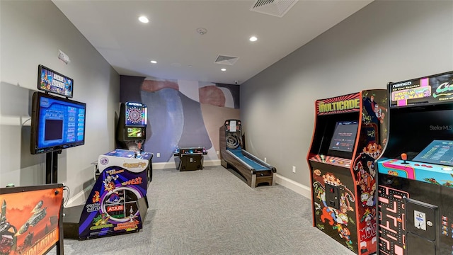 15160 Lyla Ter, Bradenton, FL 34211 - recreation room with carpet and recessed lighting