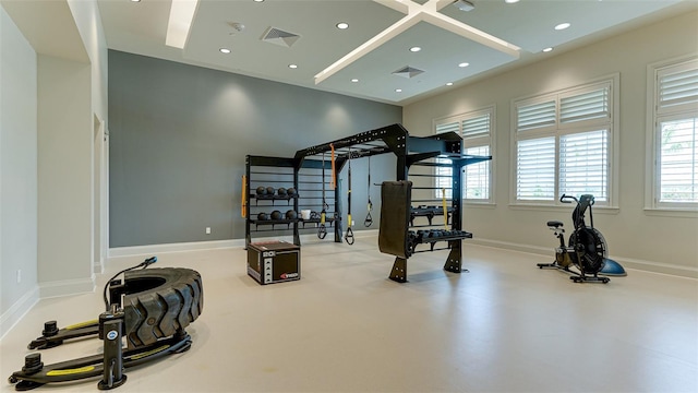 15160 Lyla Ter, Bradenton, FL 34211 - workout area featuring healthy amount of natural light and recessed lighting