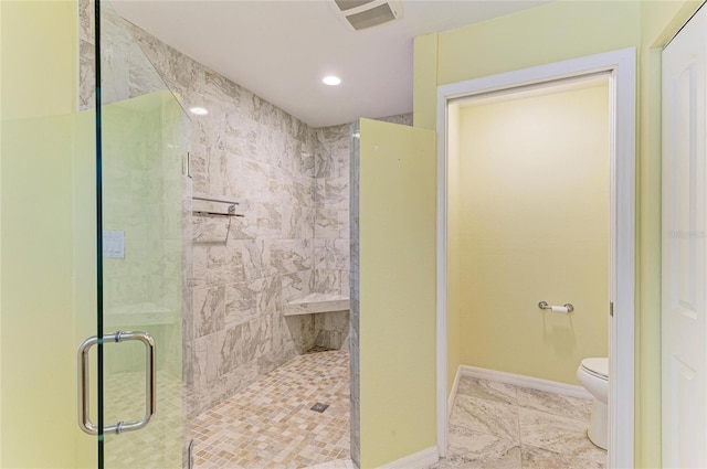 557 Reading St NW, Port Charlotte, FL 33952 - full bathroom with a stall shower and recessed lighting