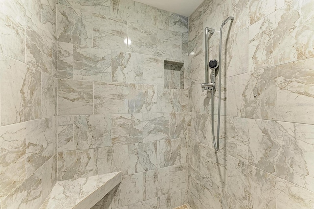 557 Reading St NW, Port Charlotte, FL 33952 - full bathroom with a tile shower