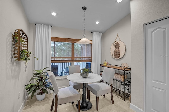 5240 Hyland Hills Ave Unit 1425, Sarasota, FL 34241 - dining space with baseboards and recessed lighting