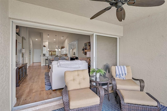 5240 Hyland Hills Ave Unit 1425, Sarasota, FL 34241 - view of patio / terrace with ceiling fan