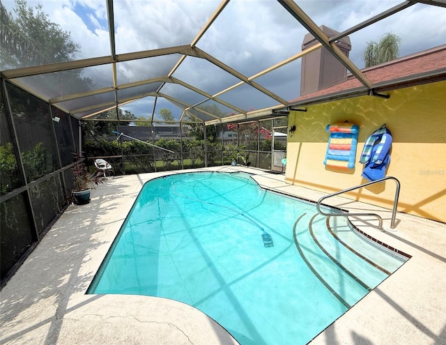 1502 Georgetowne Ln, Sarasota, FL 34232 - view of pool featuring a patio area and a lanai