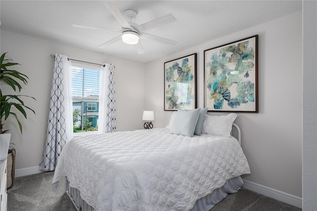 9144 Royal River Cir, Parrish, FL 34219 - bedroom with carpet flooring and a ceiling fan