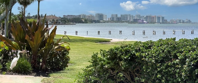 4423 Bay Shore Rd, Sarasota, FL 34234 - water view with nearby urban area