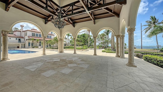 4423 Bay Shore Rd, Sarasota, FL 34234 - view of patio featuring an outdoor pool