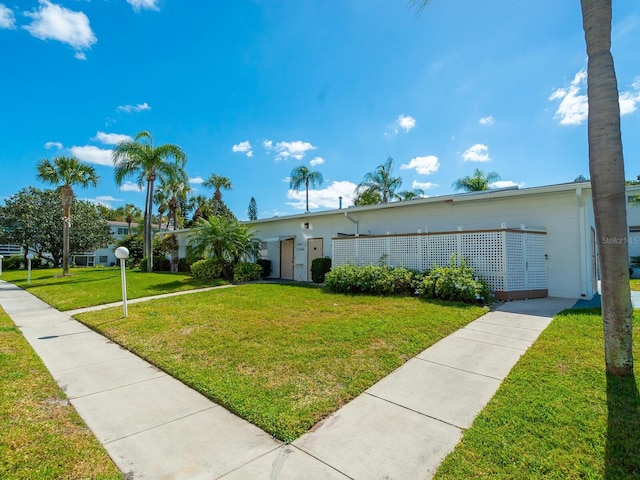 2423 Flamingo Blvd Unit K29, Bradenton, FL 34207 - ranch-style home with a front yard and stucco siding