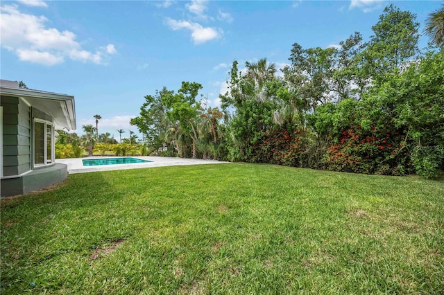 311 Island Cir, Sarasota, FL 34242 - view of grassy yard with an outdoor pool