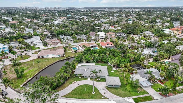 311 Island Cir, Sarasota, FL 34242 - aerial view of property and surrounding area featuring a nearby body of water and nearby suburban area