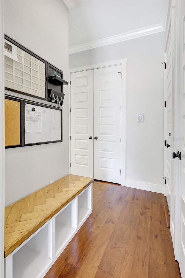 1906 143rd Ct E, Bradenton, FL 34212 - mudroom with crown molding and wood finished floors