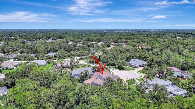 1906 143rd Ct E, Bradenton, FL 34212 - aerial perspective of suburban area with a heavily wooded area