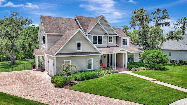 1906 143rd Ct E, Bradenton, FL 34212 - traditional-style home featuring decorative driveway, a porch, and roof with shingles