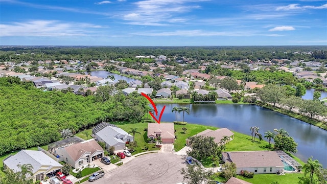 4539 Cabbage Key Ter, Bradenton, FL 34203 - aerial perspective of suburban area with a large body of water