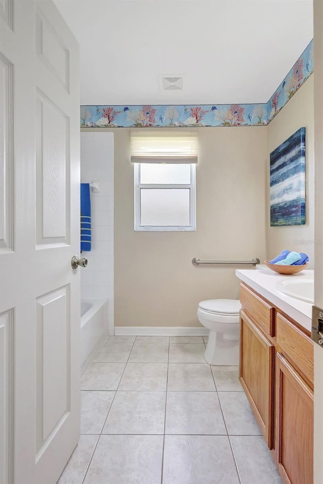 4539 Cabbage Key Ter, Bradenton, FL 34203 - bathroom with vanity and tile patterned floors