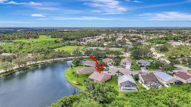4539 Cabbage Key Ter, Bradenton, FL 34203 - aerial view of residential area featuring a nearby body of water