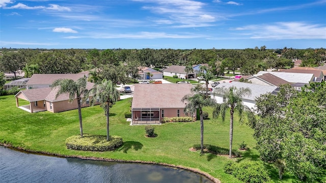 4539 Cabbage Key Ter, Bradenton, FL 34203 - aerial perspective of suburban area with a large body of water