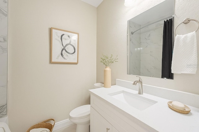 5534 Fairlane Dr, North Port, FL 34288 - bathroom featuring vanity and a marble finish shower