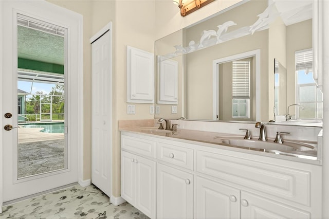 2555 Pear St, Port Charlotte, FL 33948 - bathroom featuring double vanity
