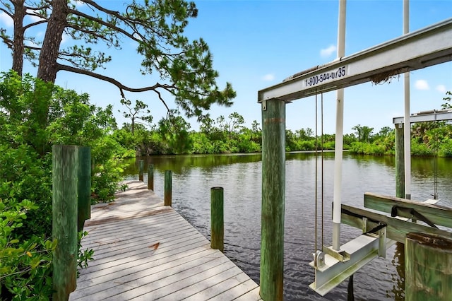 2555 Pear St, Port Charlotte, FL 33948 - dock area with a water view