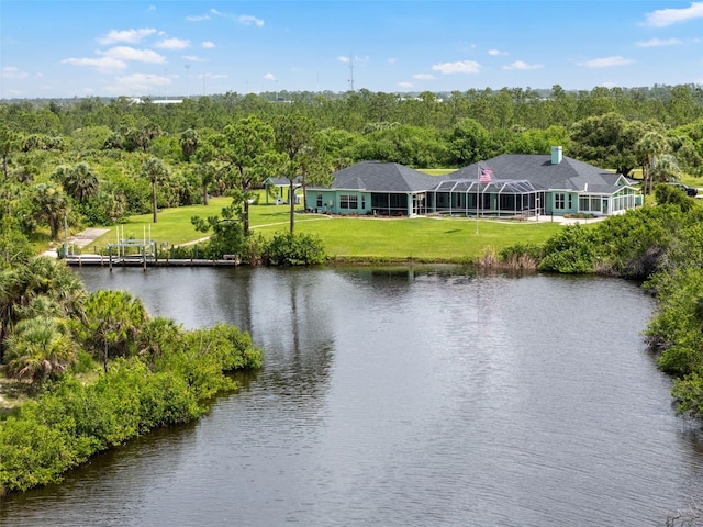 2555 Pear St, Port Charlotte, FL 33948 - water view featuring a forest