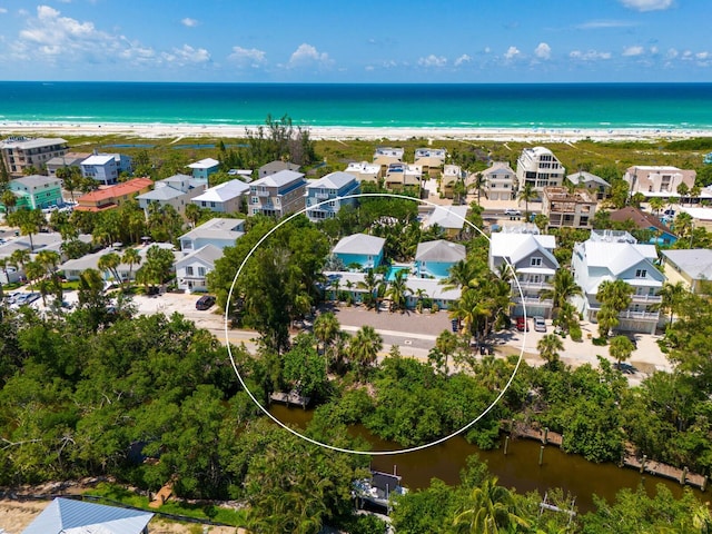 544 Canal Rd, Sarasota, FL 34242 - aerial perspective of suburban area with unending shoreline