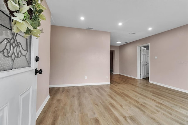6439 Lafayette Rd, Bradenton, FL 34207 - spare room featuring light wood finished floors and recessed lighting