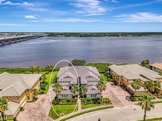 1226 Riverscape St, Bradenton, FL 34208 - aerial view of residential area with a nearby body of water and a notable bridge