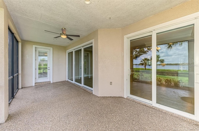 1226 Riverscape St, Bradenton, FL 34208 - unfurnished sunroom with a ceiling fan