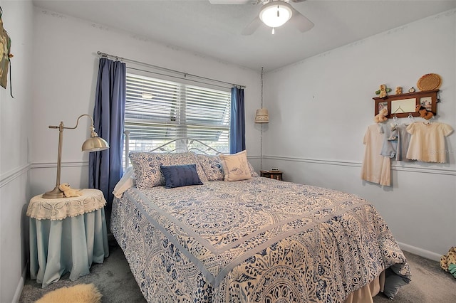 1907 76th St NW, Bradenton, FL 34209 - carpeted bedroom with a ceiling fan and baseboards