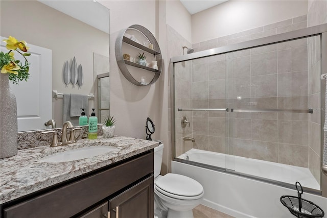 5313 Halewood Ct, Lakewood Ranch, FL 34211 - full bathroom with vanity and bath / shower combo with glass door