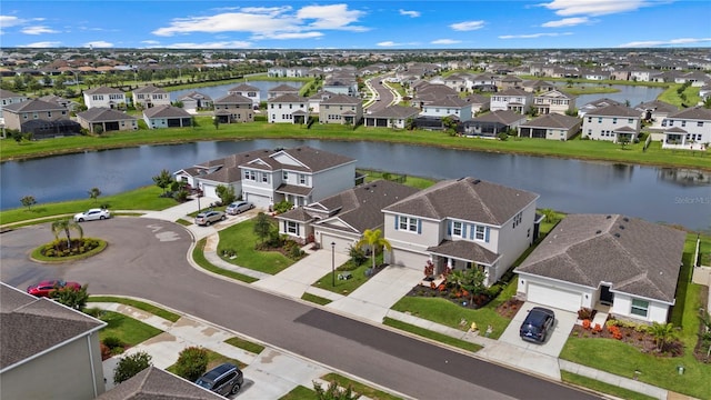 5313 Halewood Ct, Lakewood Ranch, FL 34211 - aerial perspective of suburban area featuring a nearby body of water