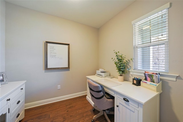 636 Meadow Lake Dr, Freeport, FL 32439 - office space featuring dark wood-type flooring and healthy amount of natural light