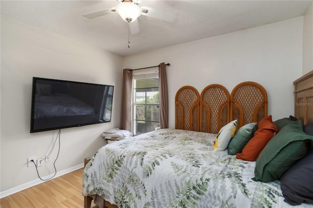 616 Bryan Terrace Dr, Brandon, FL 33511 - bedroom with wood finished floors and ceiling fan