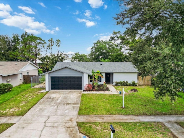 616 Bryan Terrace Dr, Brandon, FL 33511 - mid-century modern home with concrete driveway and a garage