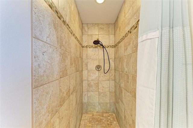 133 Tucker Ave, Sarasota, FL 34232 - bathroom featuring a tile shower